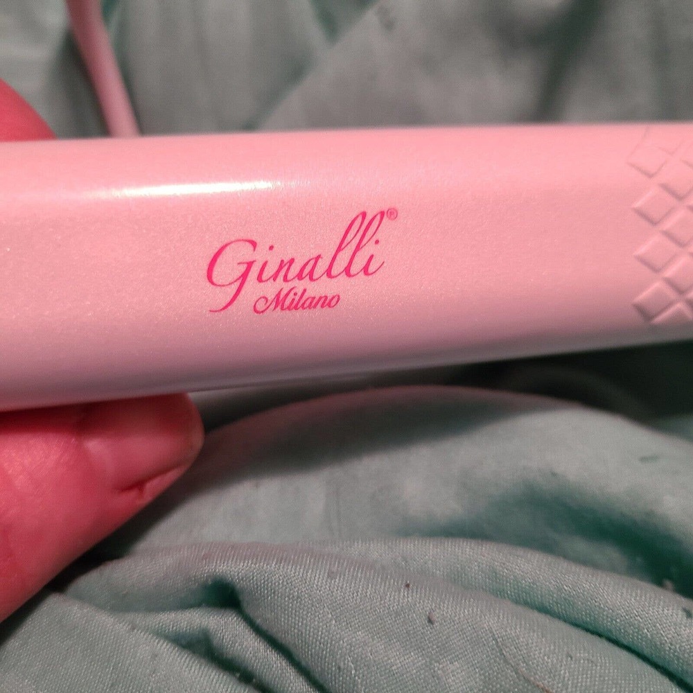 698 Ginalli Milano 1" Tourmaline Flat Iron Straightener White: Model BWT-B54T